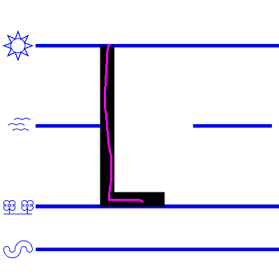 An image domonstrating how to write a uppercase "L".